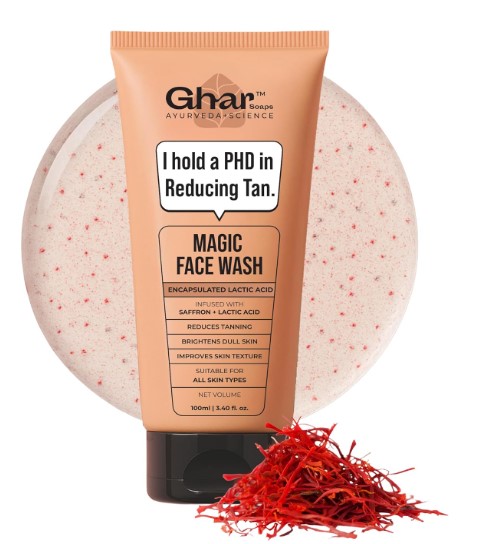 Ghar Soaps De-Tan Face Wash – 100ml